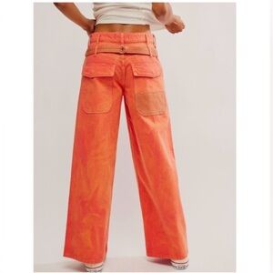 Free People WE THE FREE Waterfalls Baggy Wide Leg Jeans NEW